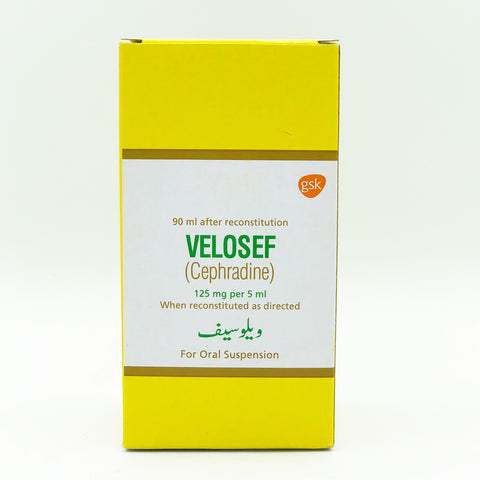 Velosef 125mg 90ml Syrup