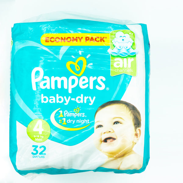 Pampers Baby Dry 4 Size 9-18Kgs Maxi