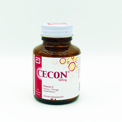 CECON CHEWABLE 500 MG 1 S