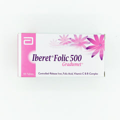 IBERET FOLIC  500 MG 1 S