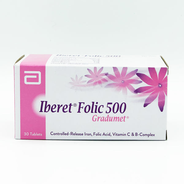 IBERET FOLIC  500 MG 1 S
