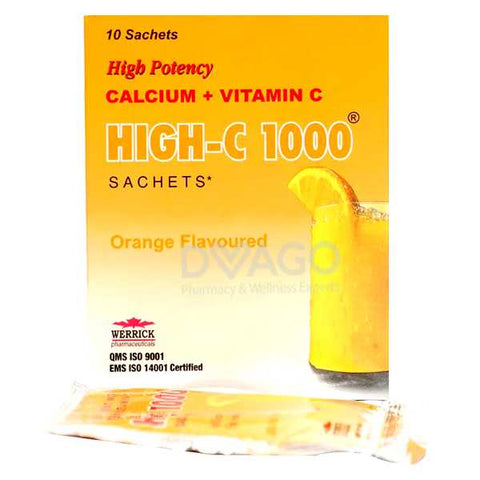 High-C 1000 Orange Flavour Sachets