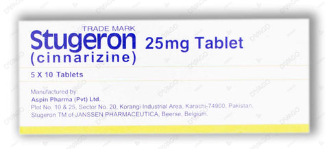 Stugeron Tablets 25 Mg