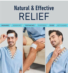 6 pcs Migraine Cooling Headache Patch For Fever and Relaxation Migraine Fever Stress Relief Instant Cooling Hydrogel Pads With Menthol For Kids and Adults Long Lasting 8 Hours Pain Relief Pack Of 6