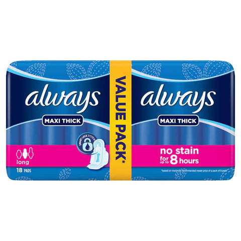 Always Maxi Thick 18 Pads Pink
