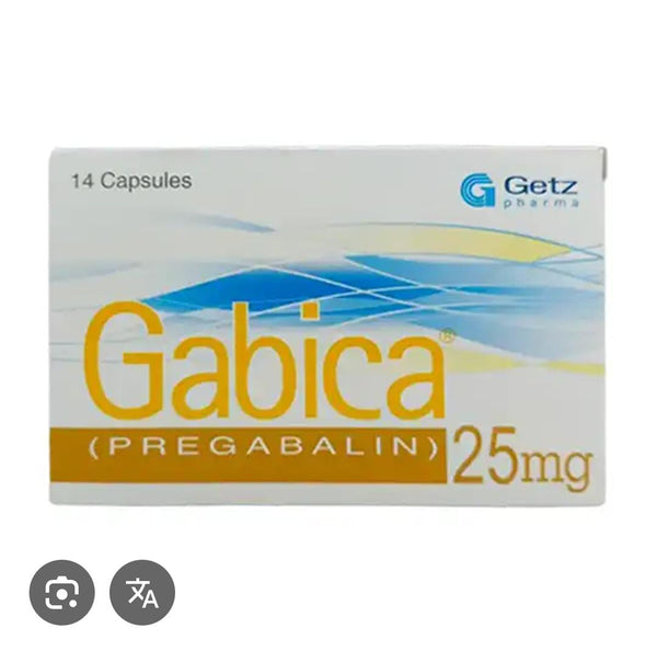Gabica 25Mg Capsules 14S