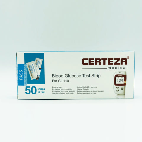 Certeza Blood Glucose Test Strip GL-110 50 strips