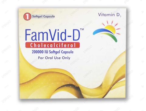 Famid-D Softgel Capsules 200,000 I.U.