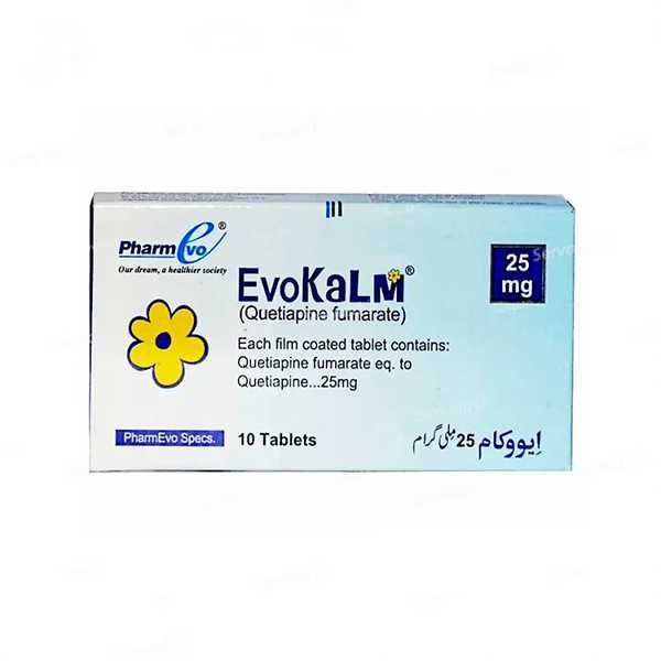 Evokalm 25Mg Tablets 10S (Pack Size 1X10s)