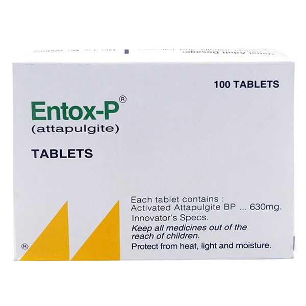 Entox P 630Mg Tablets 100S ( Pack Size 10 X 10)