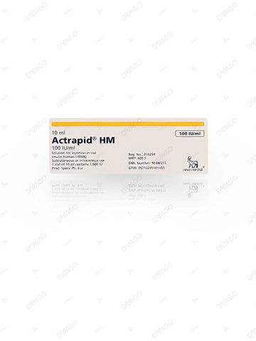 Actrapid Hm Vial Injection 100Iu/Ml