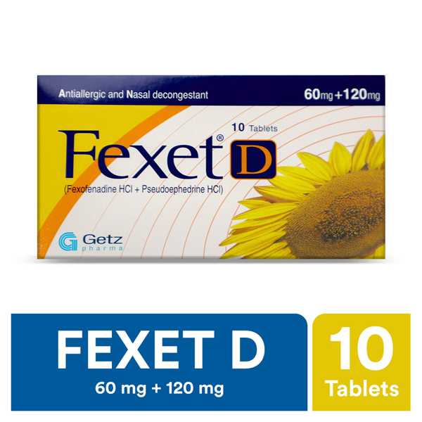 Fexet-D Tablets 60Mg+120Mg