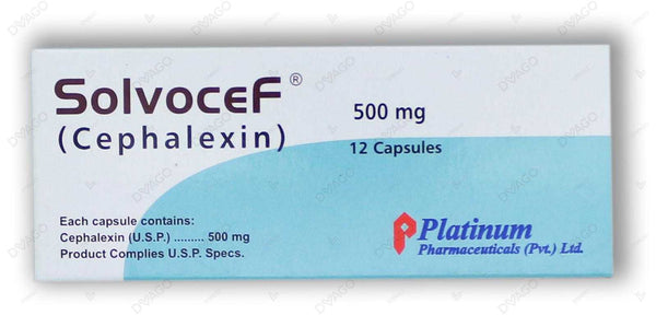 Solvocef Capsules 500Mg