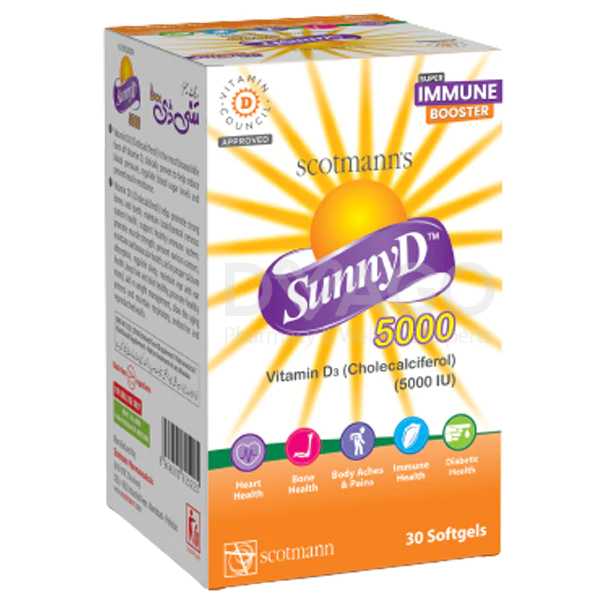 Sunny D Softgel Capsules 5000Iu