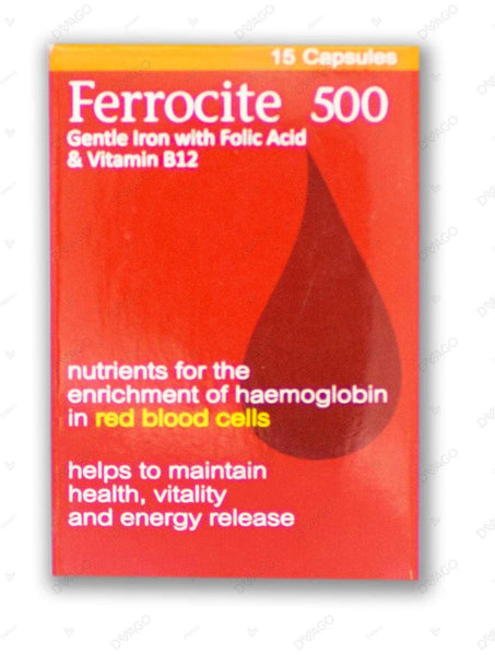 Ferrocite 500 500 Capsules