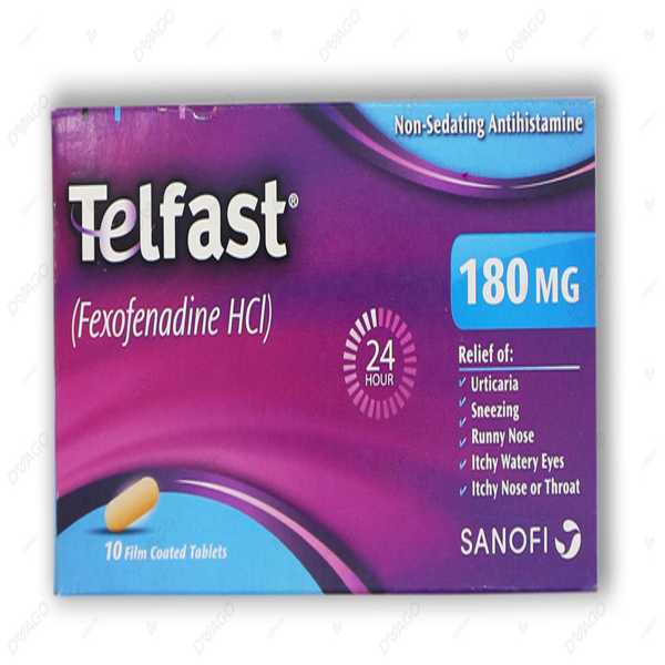 Telfast Tablets 180Mg