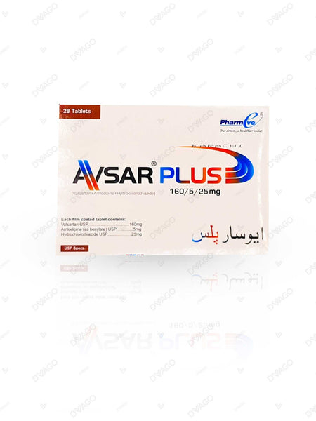 Avsar Plus Tablets 160Mg/5Mg/25Mg