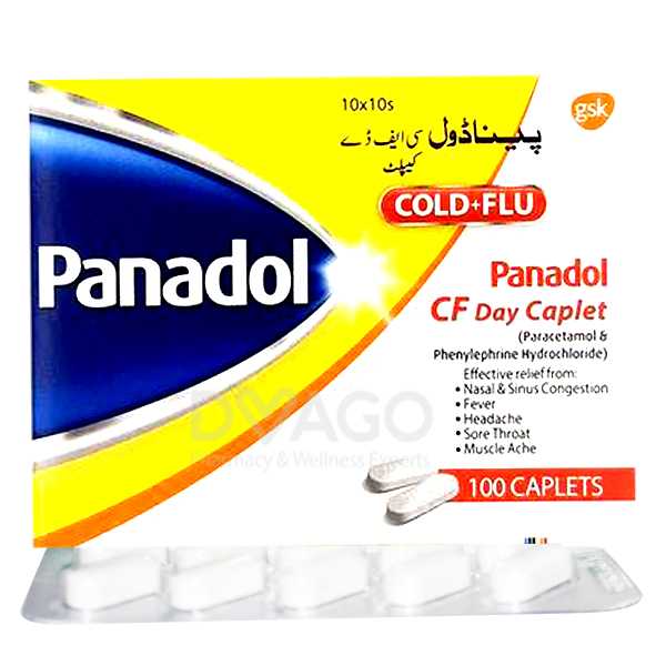 Panadol Cf Day Tablets 100S ( Pack Size 10 X 10S )