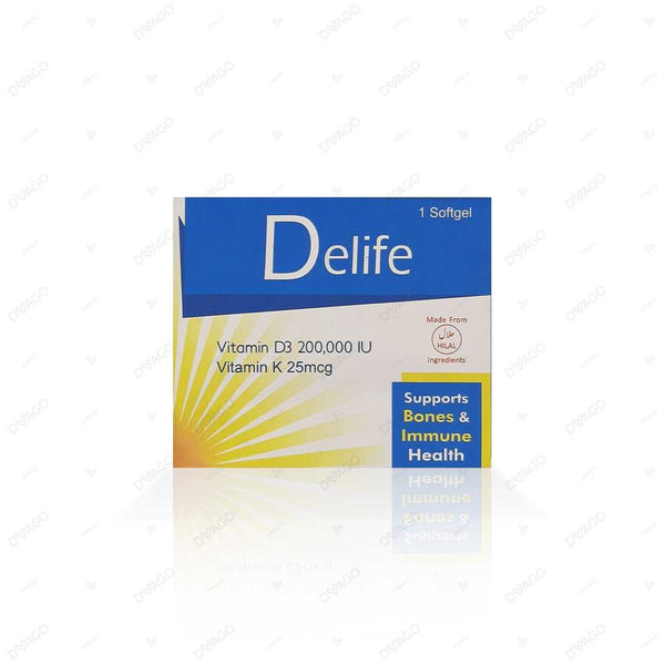 Delife 25 Mcg Per 200000 I.U. Softgel Capsules