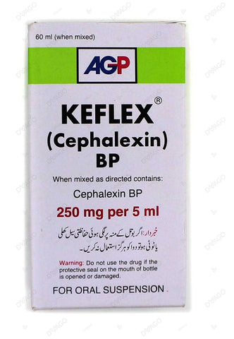 Keflex 60Ml Suspension 250Mg/5Ml