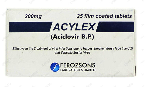 Acylex Tablets 200Mg