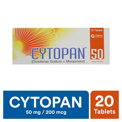 Cytopan Tablets 50Mg+200Mcg