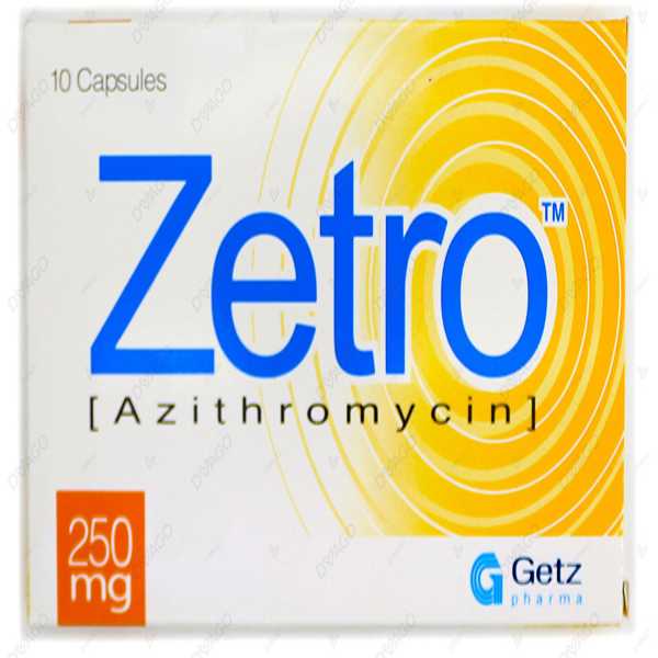 Zetro Capsules 250Mg