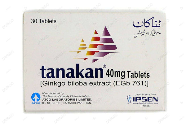 Tanakan Tablets 40Mg