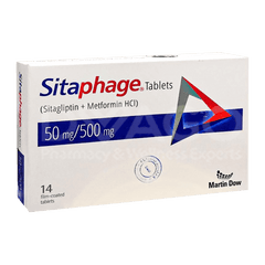 Sitaphage 50/500Mg Tablets 14S ( Pack Size 2 X 7S)