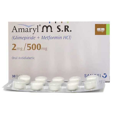 Amaryl M Sr Tablets 2/500Mg