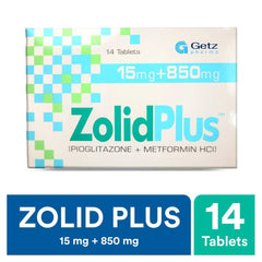 Zolid Plus Tablets 15/850Mg