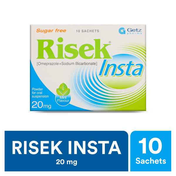 Risek Insta Sugar Free Sachets 20Mg