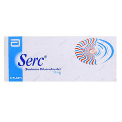 Serc Tablets 8Mg