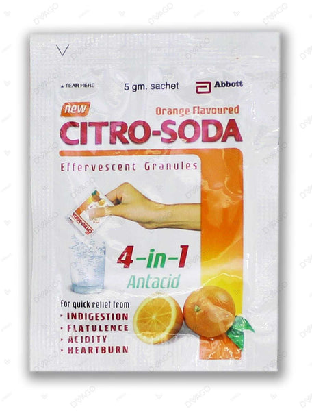 Citro Soda Orange Flavour Powder Sachet 5G 20S