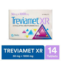 Treviamet-Xr Tablets 50Mg+1000Mg